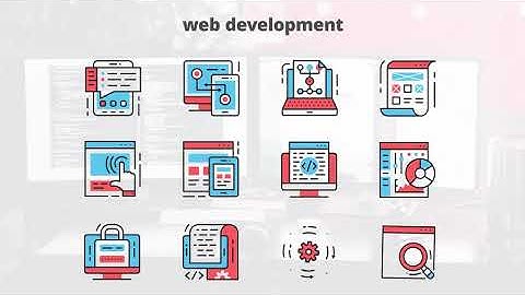 Web Development – Thin Line Icons | After Effects Elements - Envato elements