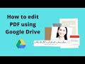 How to Convert and Edit PDF using Google Drive