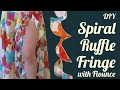 DIY Spiral Ruffle Fringe with Flounce