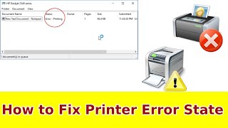 fix printer error state | how to fix error state in printers |