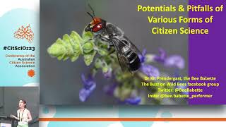 CitSciOz23: Potentials and Pitfalls of Diverse Forms of Citizen Science - Dr. Kit Prendergast