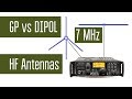 GP vs Dipol. Сравнение работы КВ антенн вертикал с противовесами и диполь. Эксперимент.