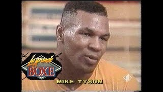 MIKE TYSON intervista in italiano durante una puntata della 'Grande Boxe' (1990)