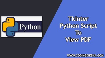 Python PDF Viewer using Tkinter Library - GUI Script