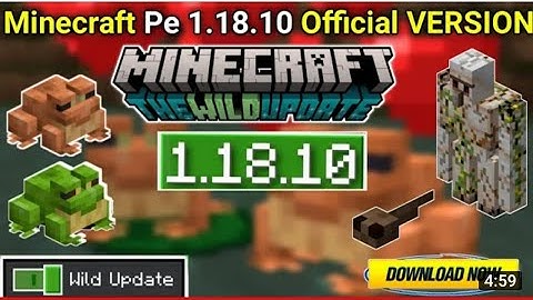 DOWNLOAD MINECRAFT VERSION 1.18.10 FOR POCKET EDITION || MINECRAFT MCPE || MINECRAFT BEDROCK EDITION