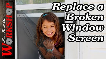 How to Replace a Window Screen | How to choose the correct size window spline