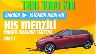 Elektrikli araba uzun yol  kış menzili // Ankara  İstanbul // MG4 Luxury