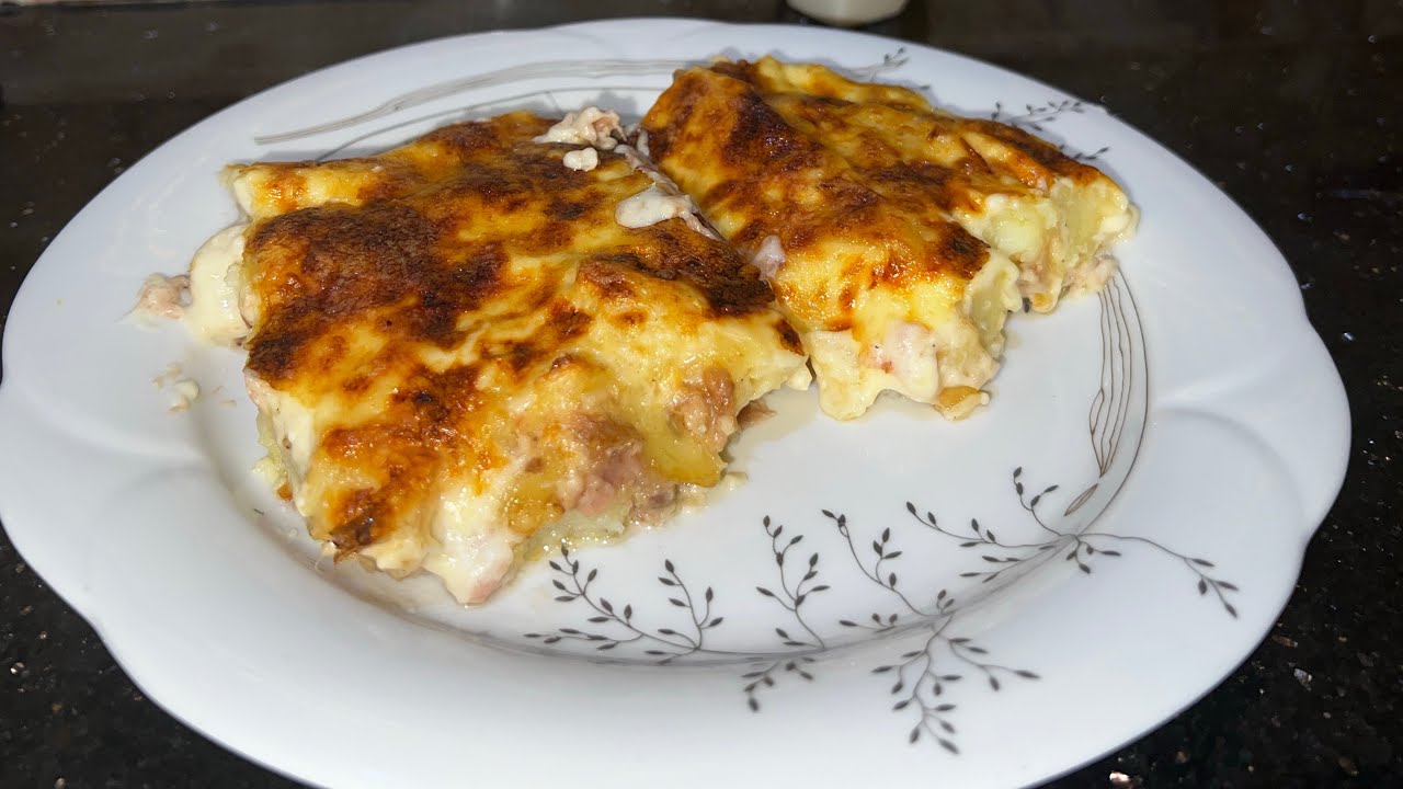 غراتان البطاطا بالتونة 🍽️ وصفة سهلة، اقتصادية ولذيذة من أول مرة/ Gratin aux thon 
