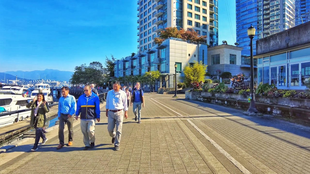 Vancouver Walk Coal Harbour Marina to Burrard & Pender YouTube