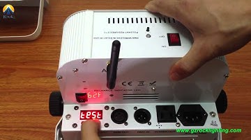 How to set the color mode 6*15W RGBAW Battery powered & wireless DMX LED uplights