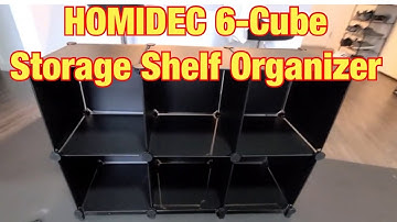 HOMIDEC 6-Cube Storage Organizer Shelf Review & How to