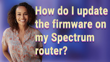 How do I update the firmware on my Spectrum router?
