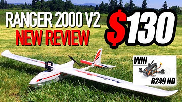 RC GLIDER - $130 Volantex RANGER 2000 V2 - Review, Fpv Flights & Giveaway