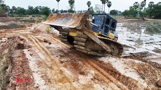 EP3 Old Project Backfill Update Use Wheel Loader DOOSAN SD300N and Dozer KOMATSU D60P 15ton truck