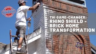Brick Home Total Exterior Transformation with Rhino Shield