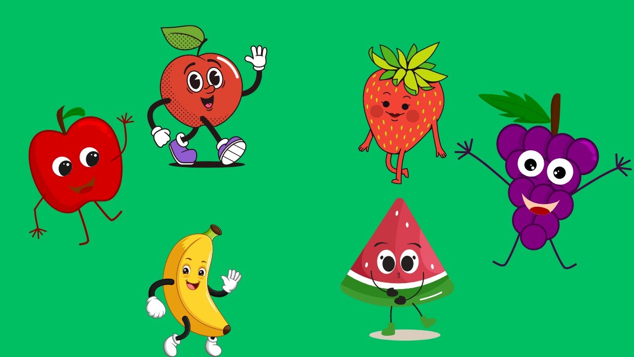 Fruit Dance Song 🍎🍌 | Learn Fruits Nursery Rhymes for Kids | Fun ...