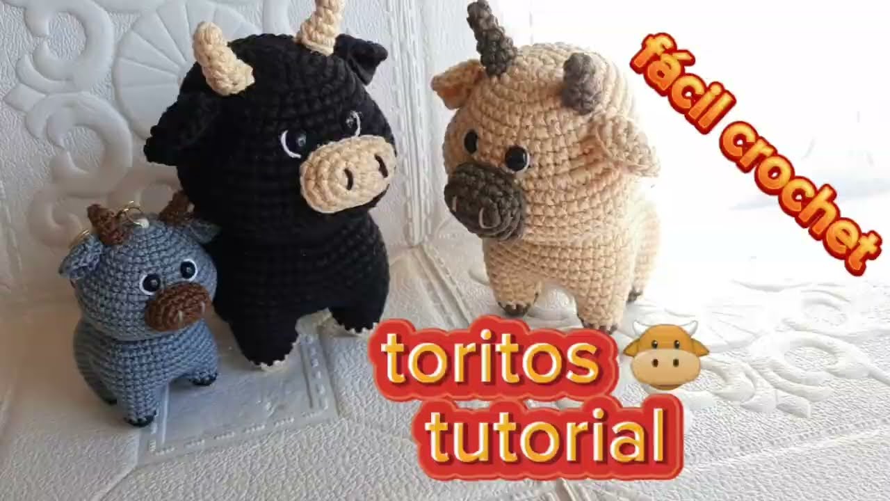 Torito / tejido a crochet / fácil/ coconetl /aprende a tejerlo