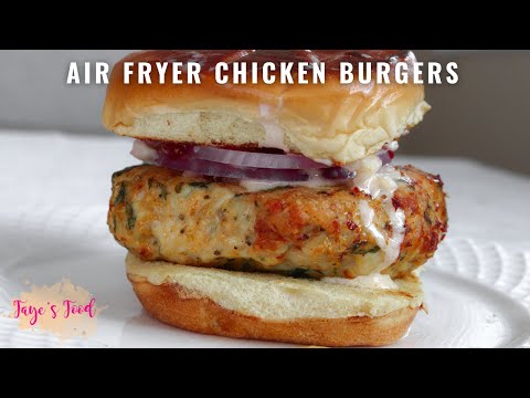 Air Fried Chicken Burgers Recipe