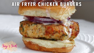Mouthwatering air fryer chicken burgers made easy!