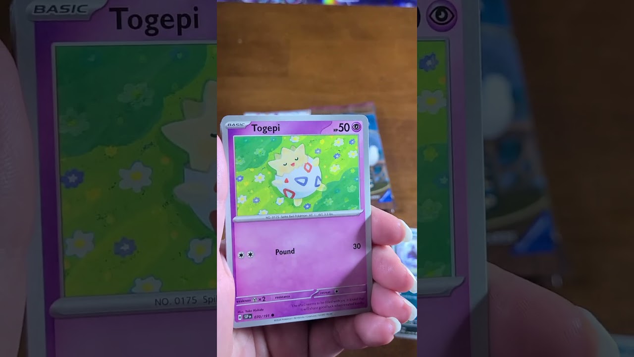 Hunting for a Pikachu in this pack of Surging Sparks! 