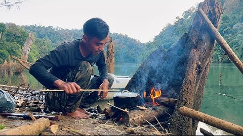 Cơm Rừng 🔥🏕️ 3 Days Fishing in the primeval forest