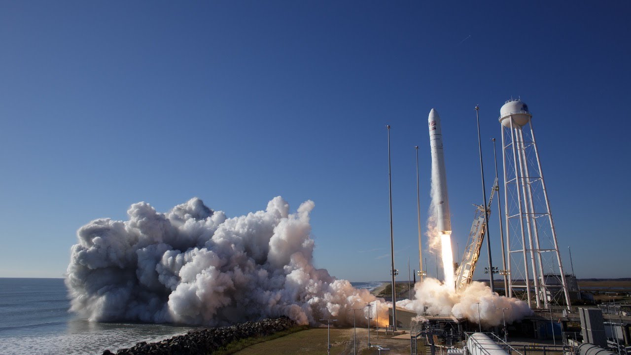 ⁣Northrop Grumman Antares and Cygnus Launch to the International Space Station