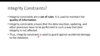 DBMS Lecture - 34 | Data Models/ ER Diagram - Integrity Constraints | GTU Lectures | 2025 Wealth