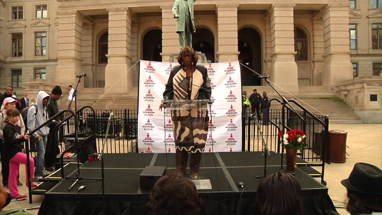 Barbara King, One Billion Rising Atlanta YouTube