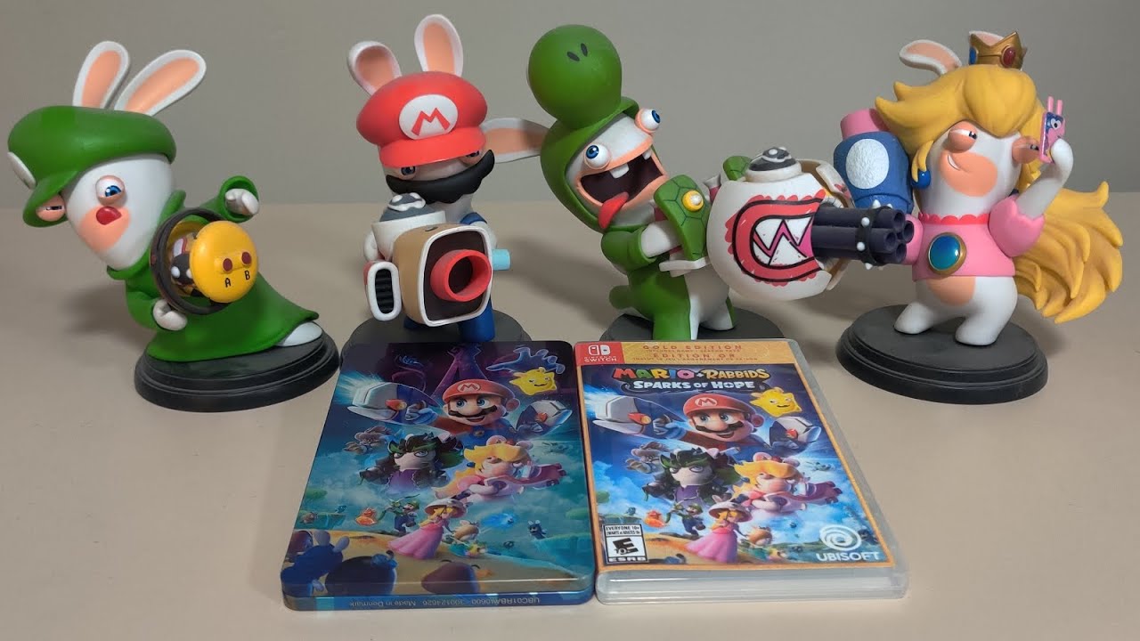 Mario + Rabbids Sparks of Hope & Steelbook Nintendo Switch Unboxing ...