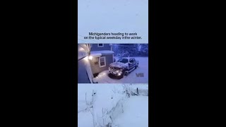 Michiganders are trained in the art of driving on pure ice… just hang on for dear life 😂 #shorts