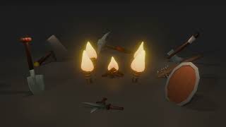 Low-Poly Survival Tools & Weapons Pack