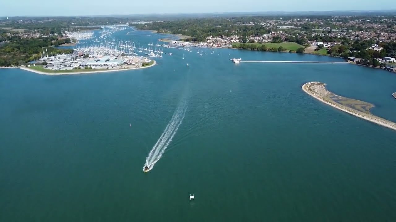 Southampton Water and Warsash Beach drone flight