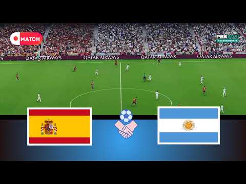 Argentina vs Spain | Football World Cup 2026 Match Simulation | eFootball PES 2021 Full Gameplay
