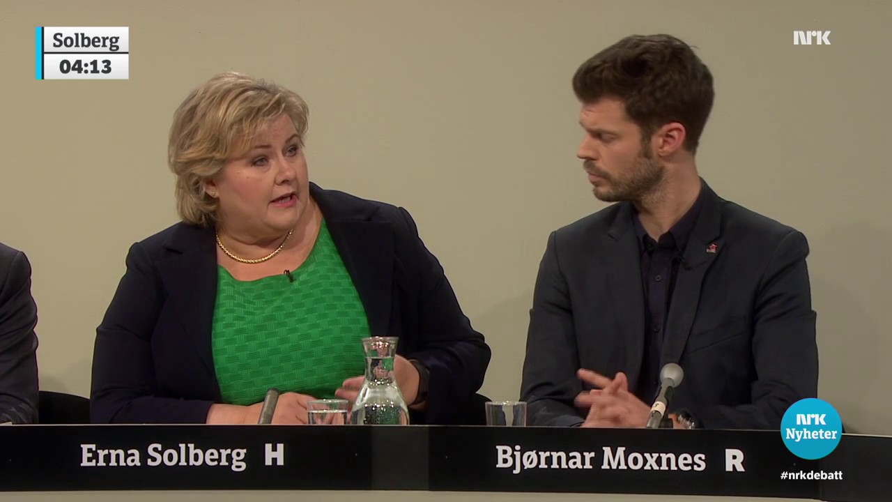 Moxnes(Rødt) utfordrer Solberg(H) til å prøve seg i hjemmetjenesten ...