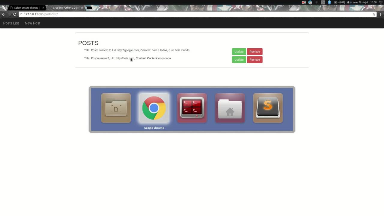 Shell Interactivo de Django YouTube