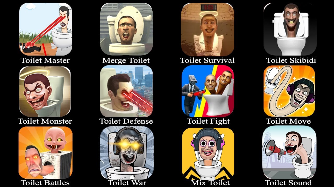 Moc Skibidi Toilet Man Monsters Battle Merge Toilet Battle Master