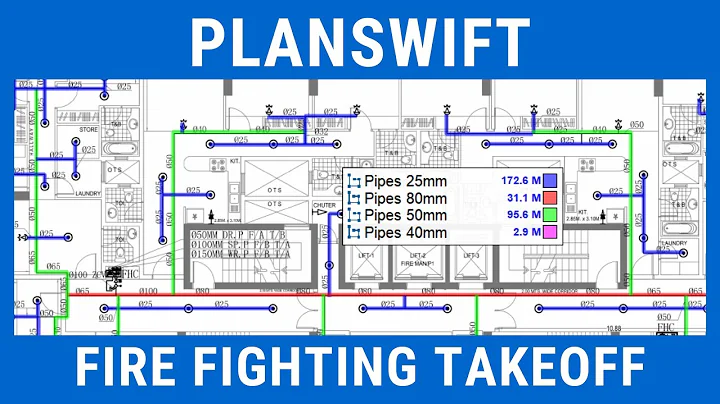 MEP Quantity Surveying | Planswift for Fire Fighting | Plumbing | Pipe | Takeoff Estimation
