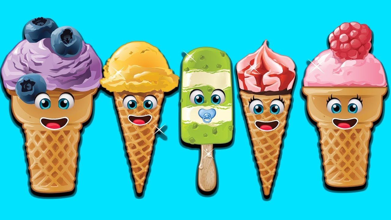 Ice Creams Finger Family Songs & Learn Colors Collection & Nursery Rhymes