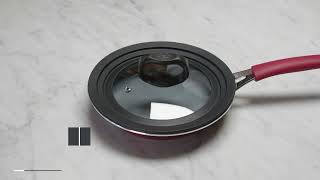 Ecolution Universal Pots, Pans And Skillets Vented Tempered Glass, Fits Multiple Sizes Of Cookware
