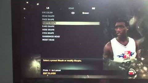 How to create Brandon knight on NBA 2k11