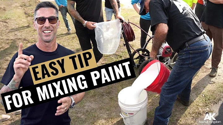 PRO Line Striping Tips: Mixing Paint for Parking Lot Lines