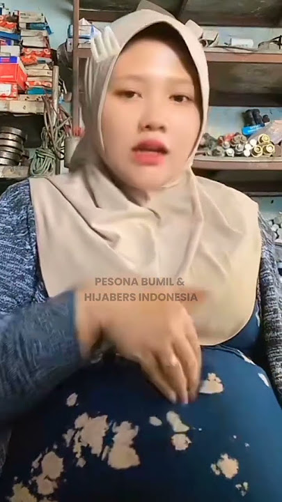 Bumil Hijab Perut Gede Jaga Toko #bumil #bumilhijab #pregnant #shorts