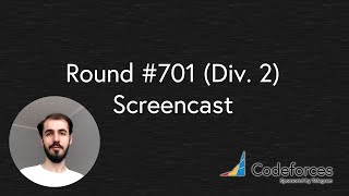 Codeforces Round #701 (Div. 2) Screencast A-D,F