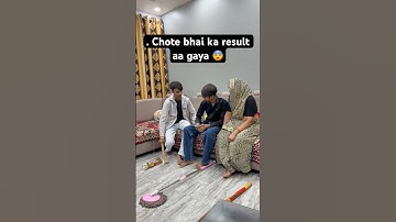 Chote bhai ka result aa gaya 😨| #shorts | #youtubeshorts | #minivlog | #vlog | #trending  #ytshorts