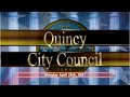 Quincy City Council: April 26, 2021