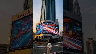LED Mesh Facade Screen, 2.4kg/sqm, IP67 rate, Perfect for building facade, #ledwall #leddisplay