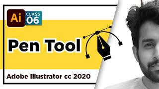 Pen tool in Adobe Illustrator training - Class 6 | Urdu