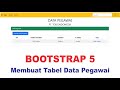 Membuat Tabel form data Pegawai #bootstrap