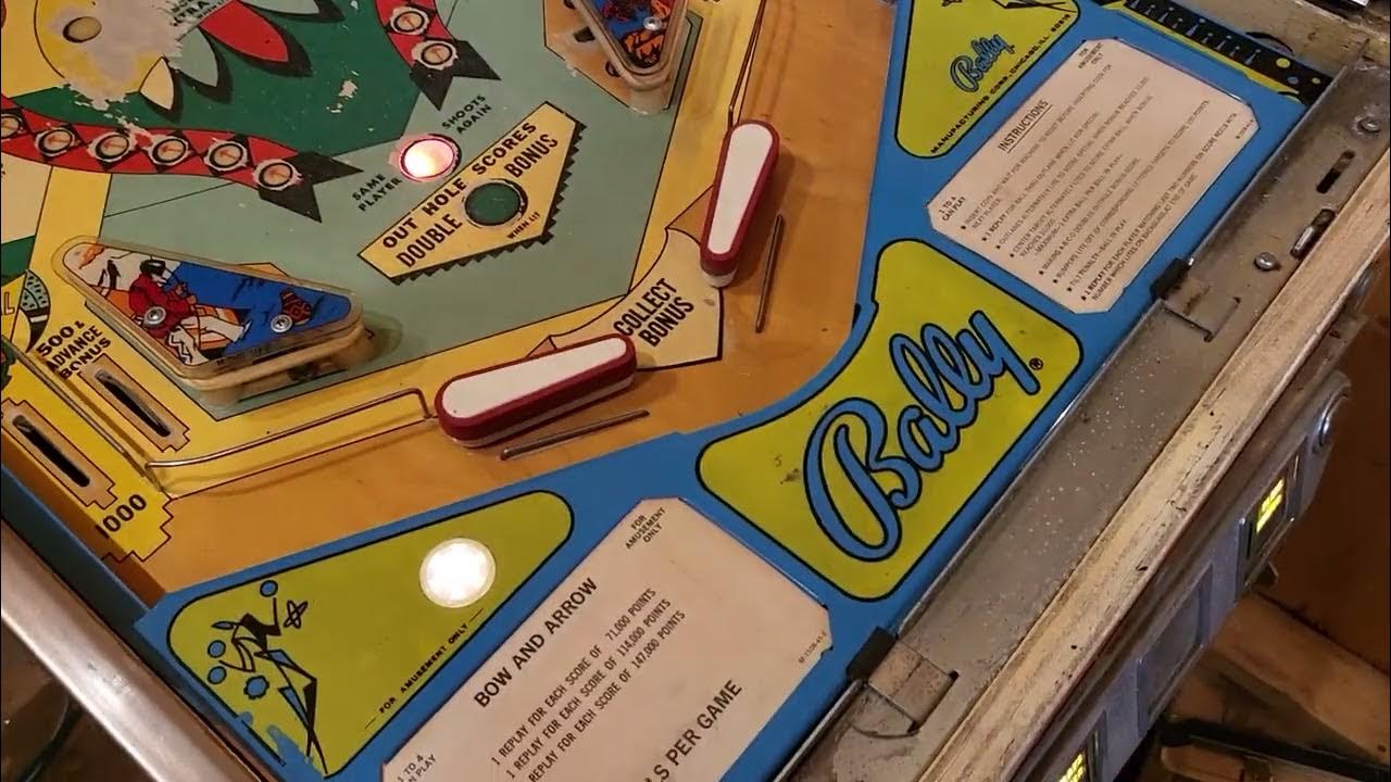 Playing Pinball and a look inside my vintage Pinball machine! Kicking