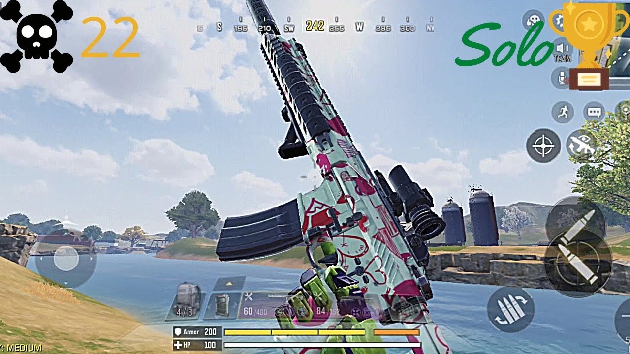 Call of Duty: Mobile Battle Royale-Blackout Solo Win Gameplay M4A1 (No ...